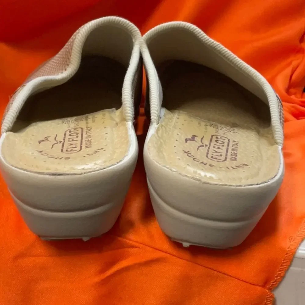 Fly Flot Womens 38 7 Tan Slip On Shoe